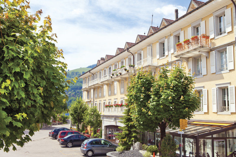 Residence Le Sapin & Bains De La Gruyere Charmey Eksteriør billede